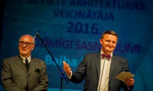 Arhitekts Andris Kronbergs un foruma atbalstītāja “BALTIC SOTHEBY S International Realty ” valdes priekšsēdētājs Vestards Rozenbergs