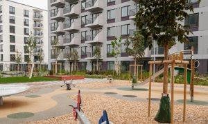 SILVAS NAMI 1, Dzelzavas iela 110, Rīga. Pasūtītājs un būvnieks YIT LATVIJA, projekts TECTUM, būvuzraudzība Prokrial.