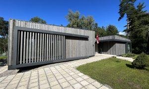 Izstāžu zāles ar pansiju jaunbūve, Kāpu iela 14, Saulkrasti. Pasūtītājs Bumbiera Rezidence, projekts Modus Mood, būvnieks BBLV.