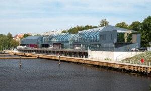 Jauns atpūtas centrs un jahtklubs ExPorto. Pasūtītājs ExPorto. Projektētājs ARHIS ARHITEKTI. Būvnieks PS P un P BŪVNIECĪBAS GRUPA. Būvuzraugs RS Property.