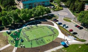 Jaunogres aktīvās atpūtas kvartāla izveide Blāzmas ielā 5, Ogrē. Pasūtītājs Ogres novada pa&scaron;valdība. Projektētājs Marten projekti. Būvnieks MT SĒTA. Būvuzraugs Akorda.